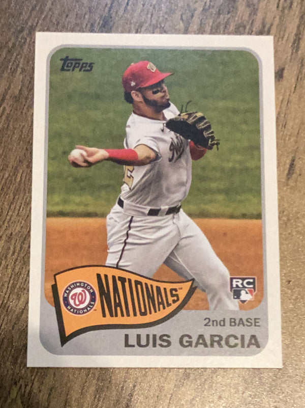 Luis Garcia Washington Nationals MLB 2021 Topps - 1965 Topps Redux T65-50 
