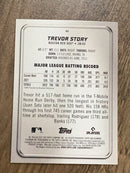 Trevor Story Boston Red Sox MLB 2022 Bowman Platinum 44 Bowman