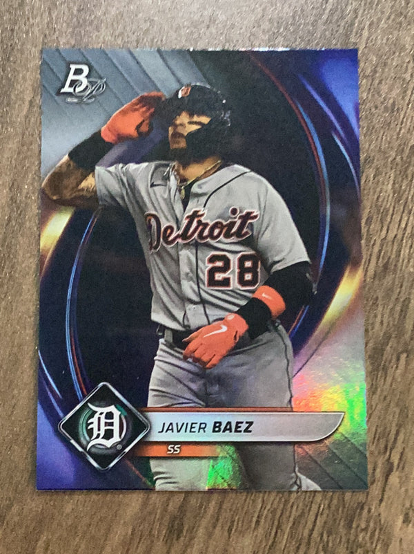 Javier Baez Detroit Tigers MLB 2022 Bowman Platinum 77 