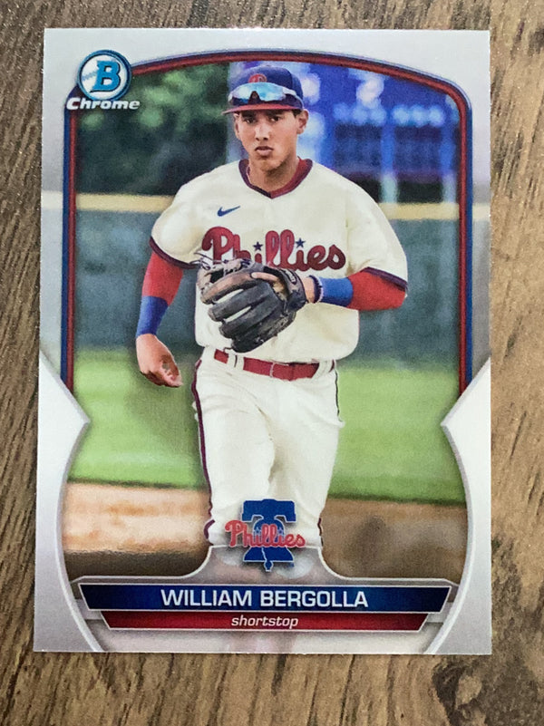 William Bergolla Philadelphia Phillies MLB 2023 Bowman: Chrome Prospects BCP-67 