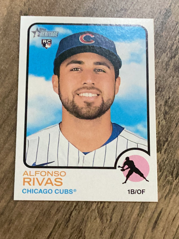 Alfonso Rivas Chicago Cubs MLB 2022 Topps Heritage 69 RC