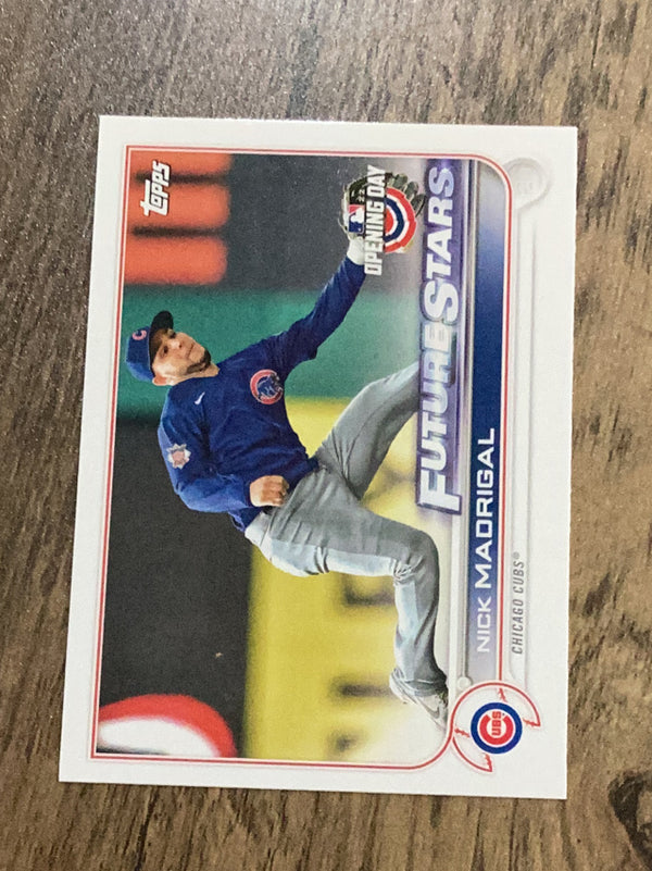 Nick Madrigal Chicago Cubs MLB 2022 Topps Opening Day 3 FS