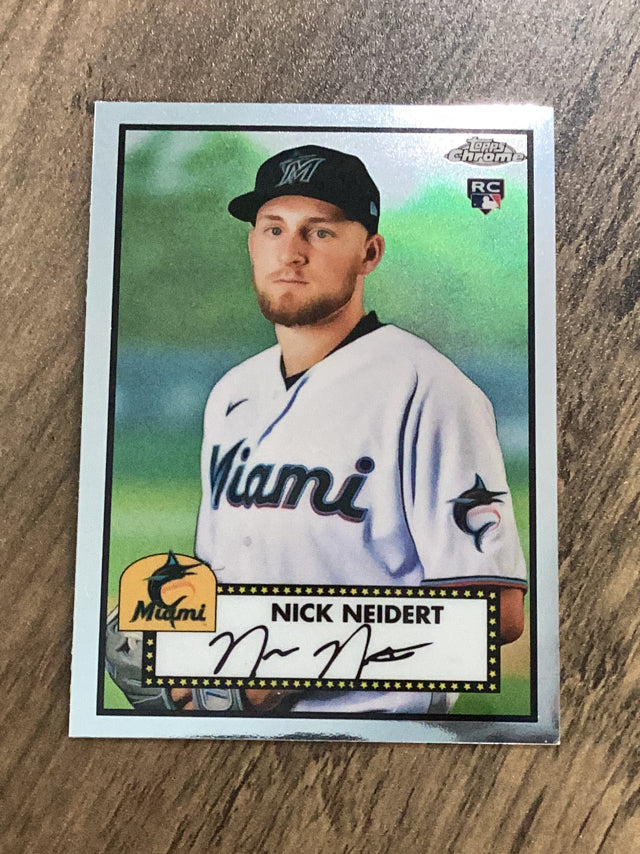 Nick Neidert Miami Marlins MLB 2021 Topps Chrome Platinum Anniversary 53 RC