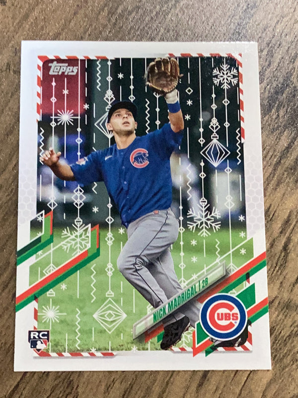 Nick Madrigal Chicago Cubs MLB 2021 Topps Holiday HW198 RC