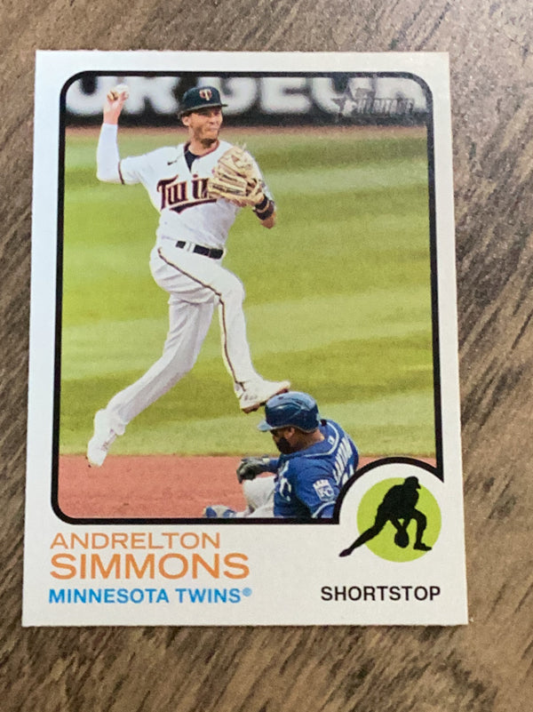Andrelton Simmons Minnesota Twins MLB 2022 Topps Heritage 12 