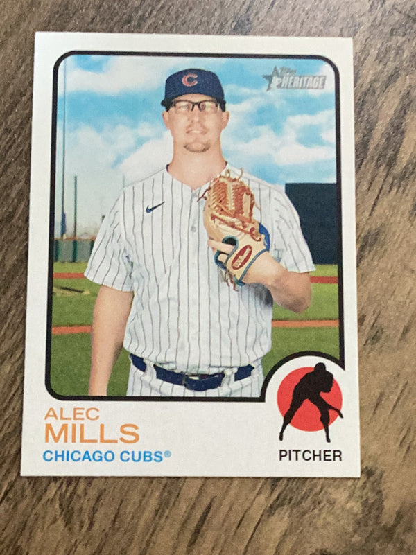 Alec Mills Chicago Cubs MLB 2022 Topps Heritage 263 