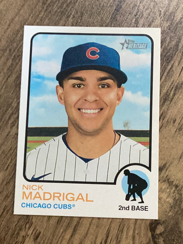 Nick Madrigal Chicago Cubs MLB 2022 Topps Heritage 314 