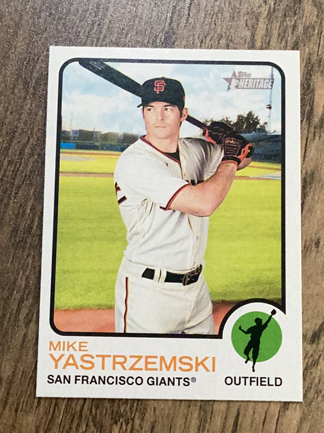 Mike Yastrzemski San Francisco Giants MLB 2022 Topps Heritage 11 