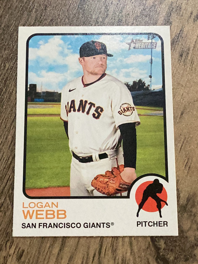 Logan Webb San Francisco Giants MLB 2022 Topps Heritage 358 