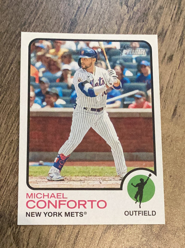 Michael Conforto New York Mets MLB 2022 Topps Heritage 231 