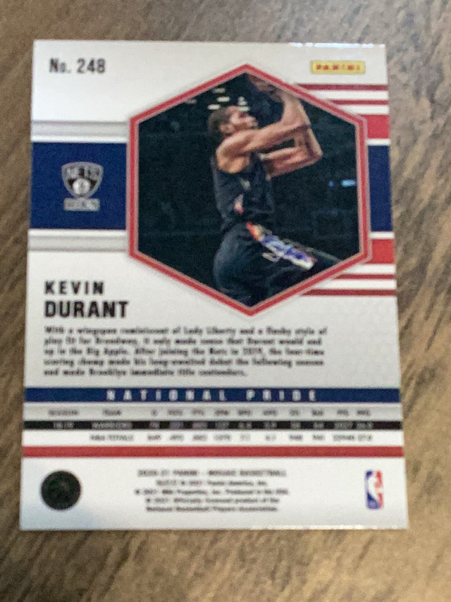 Kevin Durant Brooklyn Nets NBA 2020-21 Panini Mosaic 248 NP Panini