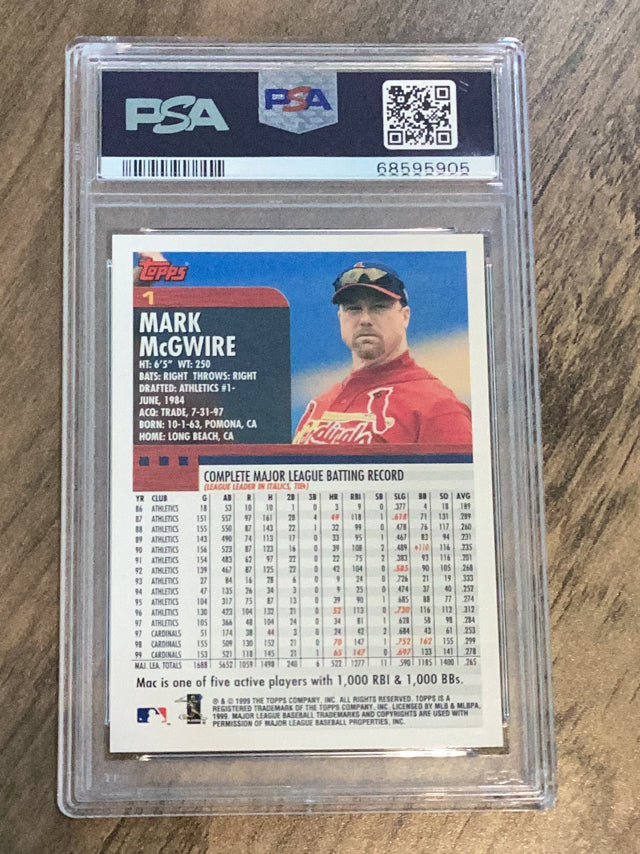 Mark McGwire St. Louis Cardinals MLB 2000 Topps 1 Topps