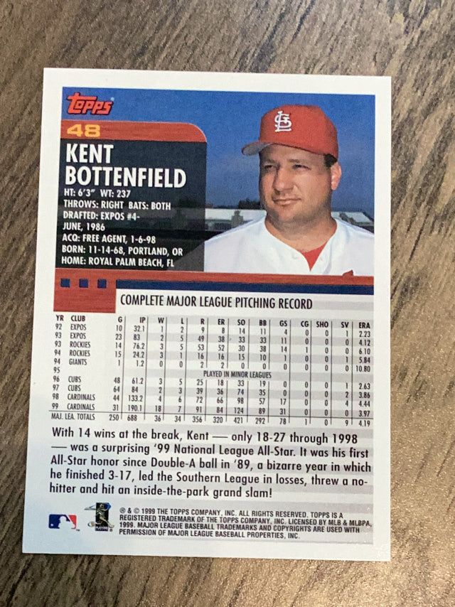 Kent Bottenfield St. Louis Cardinals MLB 2000 Topps 48 Topps