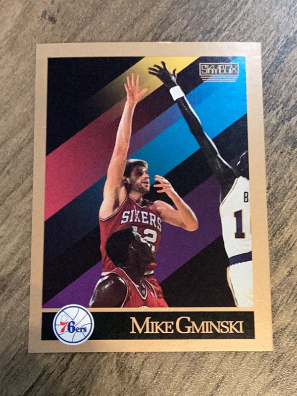 Mike Gminski Philadelphia 76ers NBA 1990-91 SkyBox 215 