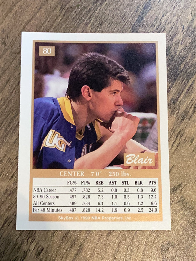 Blair Rasmussen Denver Nuggets NBA 1990-91 SkyBox 80 Skybox