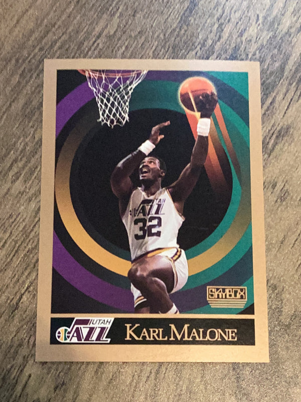 Karl Malone Utah Jazz NBA 1990-91 SkyBox 282 
