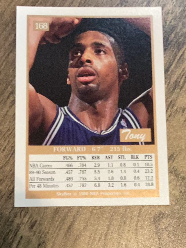 Tony Campbell Minnesota Timberwolves NBA 1990-91 SkyBox 168 Skybox
