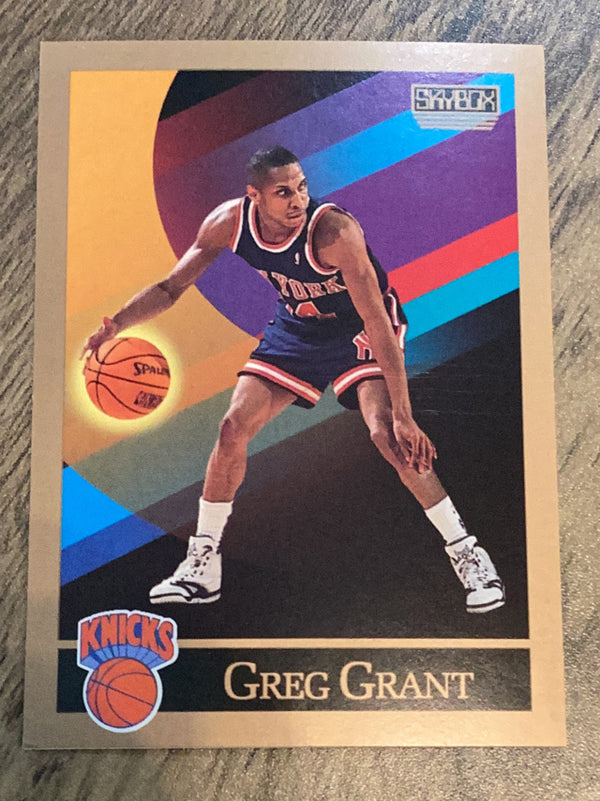 Greg Grant New York Knicks NBA 1990-91 SkyBox 400 