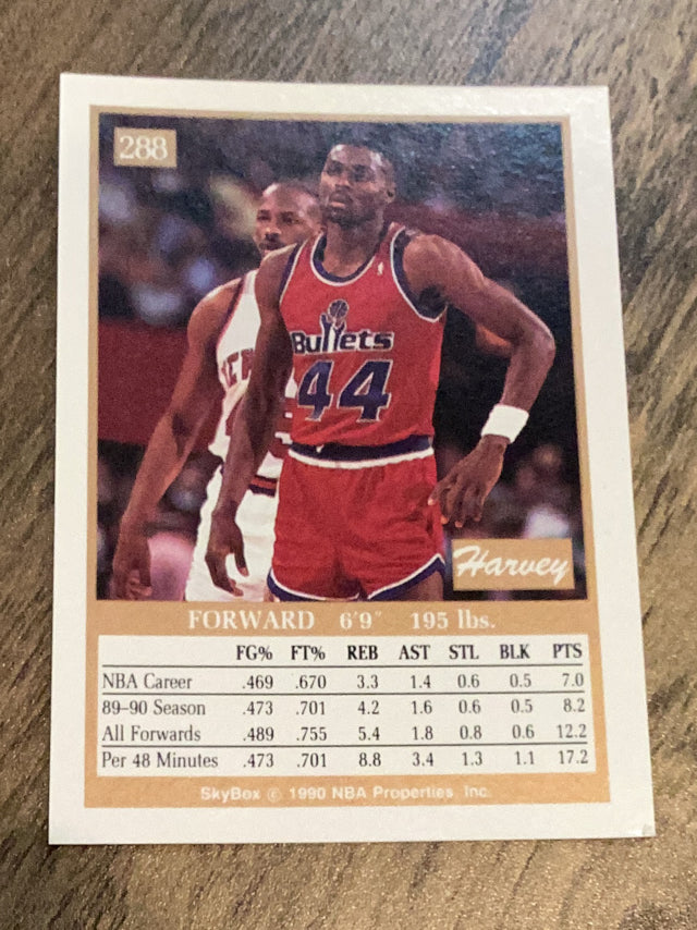 Harvey Grant Washington Bullets NBA 1990-91 SkyBox 288 Skybox