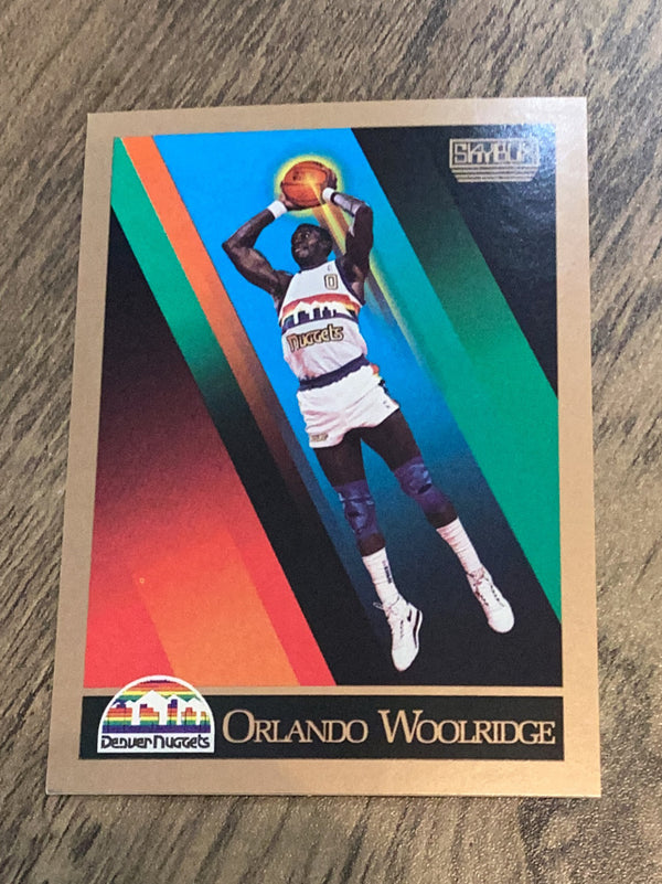 Orlando Woolridge Denver Nuggets NBA 1990-91 SkyBox 382 