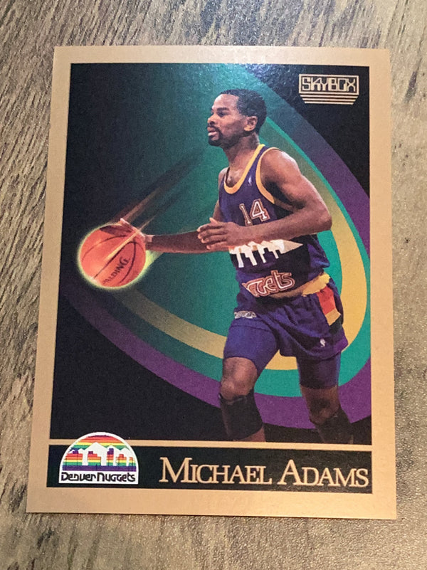 Michael Adams Denver Nuggets NBA 1990-91 SkyBox 71 