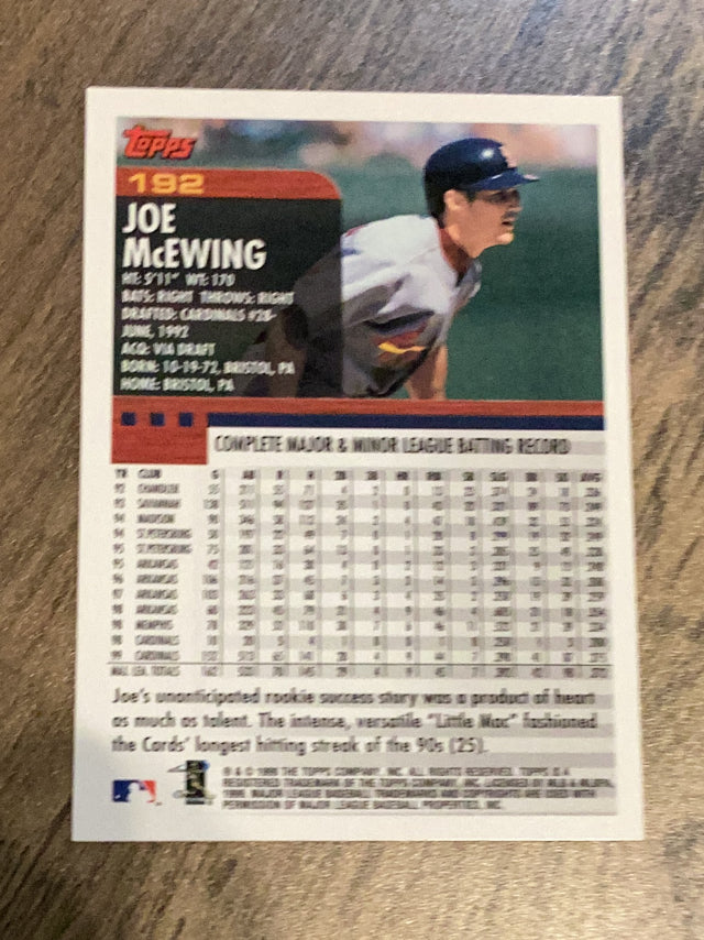 Joe McEwing St. Louis Cardinals MLB 2000 Topps 192 Topps