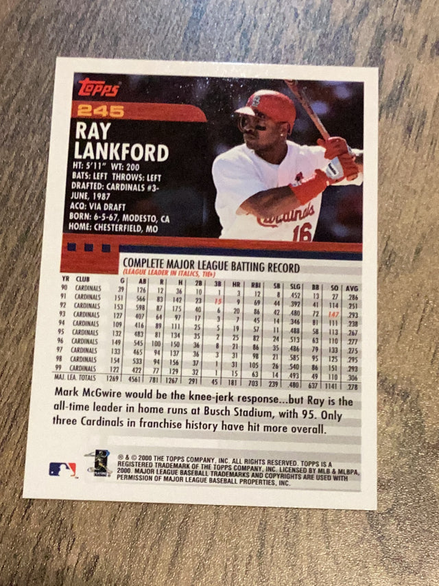 Ray Lankford St. Louis Cardinals MLB 2000 Topps 245 Topps