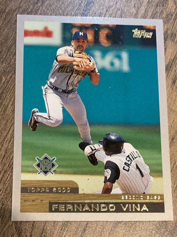 Fernando Vina Milwaukee Brewers MLB 2000 Topps 189 