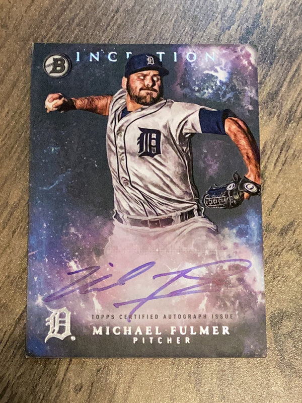 Michael Fulmer Detroit Tigers MLB 2016 Bowman Inception - Prospect Autographs Blue PA-MF AU, SN99
