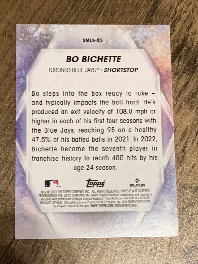 Bo Bichette Toronto Blue Jays MLB 2023 Topps: Stars of MLB SMLB-25 Topps