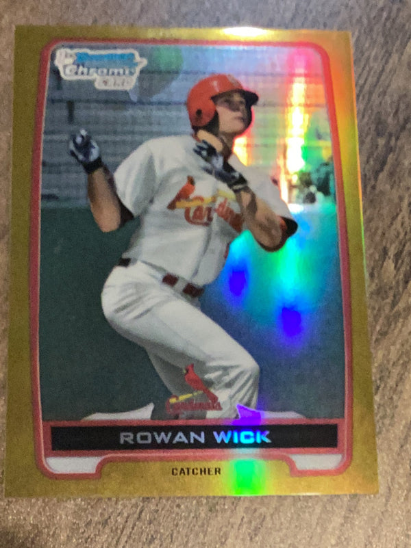 Rowan Wick St. Louis Cardinals MLB 2012 Bowman Draft Picks & Prospects - Chrome Draft Picks Gold Refractors BDPP76 SN50
