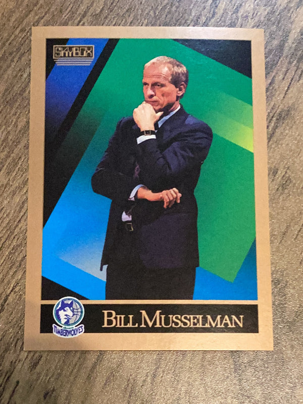 Bill Musselman Minnesota Timberwolves NBA 1990-91 SkyBox 316 CO