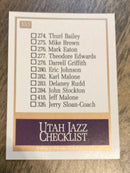 Utah Jazz Utah Jazz NBA 1990-91 SkyBox 353 TL, CL Skybox