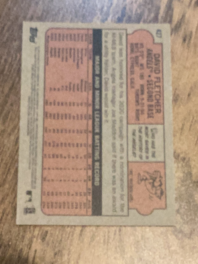 David Fletcher Los Angeles Angels MLB 2021 Topps Heritage 427 SP Topps