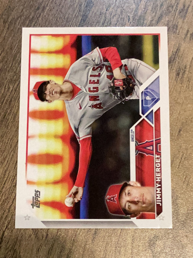 Jimmy Herget Los Angeles Angels MLB 2023 Topps 254 RC