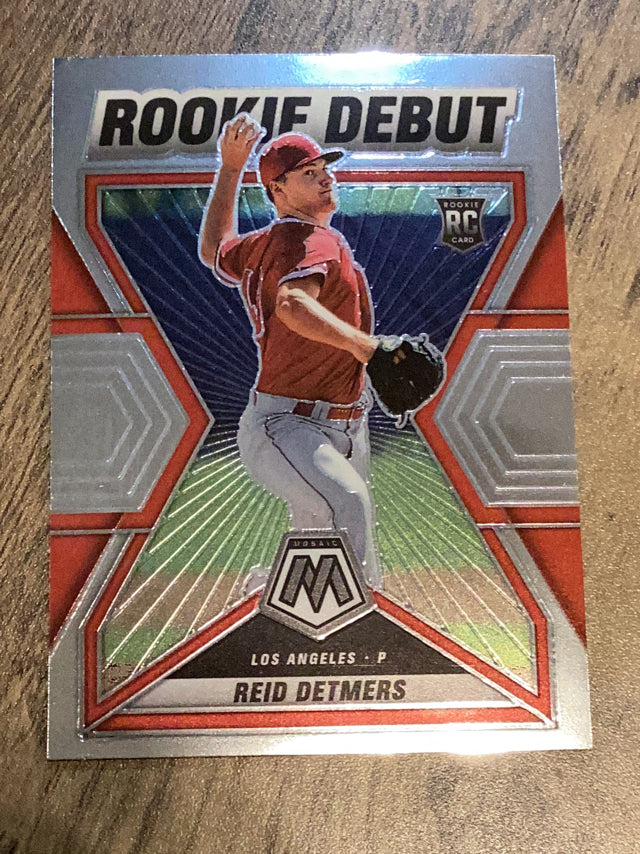 Reid Detmers Los Angeles Angels MLB 2022 Panini Mosaic: Rookie Debut RD-11 