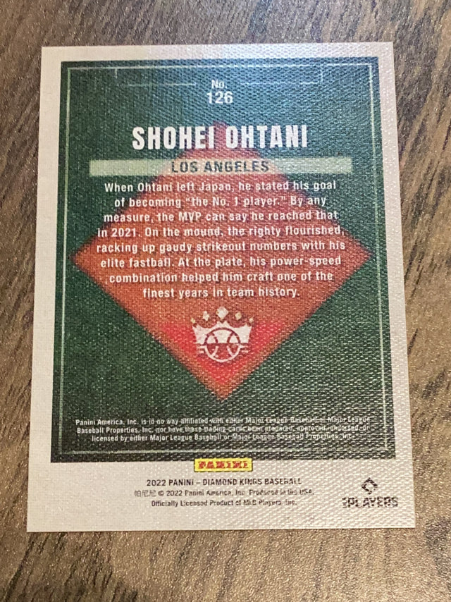 Shohei Ohtani Los Angeles Angels MLB 2022 Panini Diamond Kings 126 SP Panini