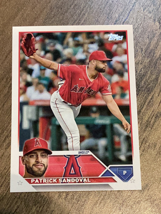 Patrick Sandoval Los Angeles Angels MLB 2023 Topps 327 