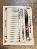 Anthony Rendon Los Angeles Angels MLB 2022 Topps Opening Day 185 Topps