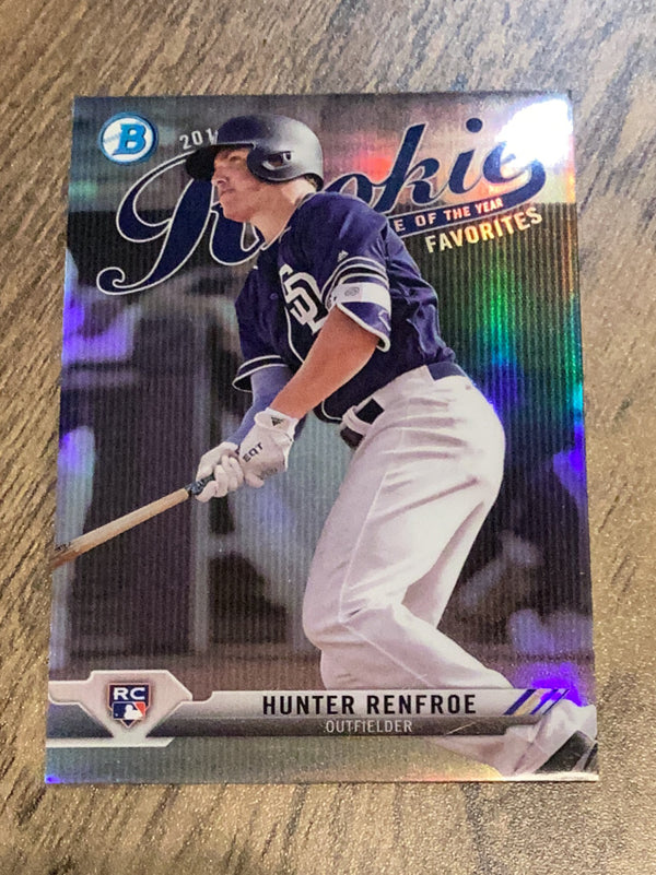 Hunter Renfroe San Diego Padres MLB 2017 Bowman - Rookie Of The Year Favorites ROYF-11 