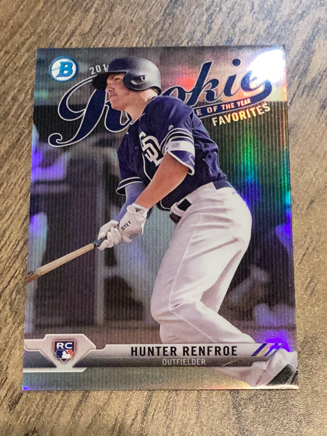Hunter Renfroe San Diego Padres MLB 2017 Bowman - Rookie Of The Year Favorites ROYF-11 