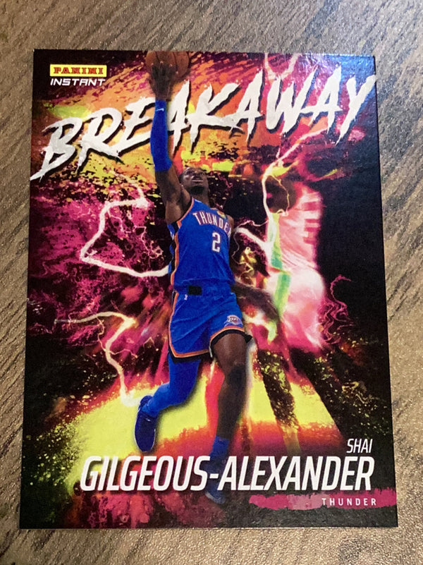 Shai Gilgeous-Alexander Oklahoma City Thunder NBA 2021-22 Panini Instant NBA Breakaway B10 PR2819