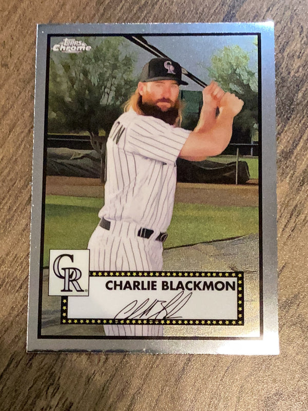 Charlie Blackmon Colorado Rockies MLB 2021 Topps Chrome Platinum Anniversary 195 