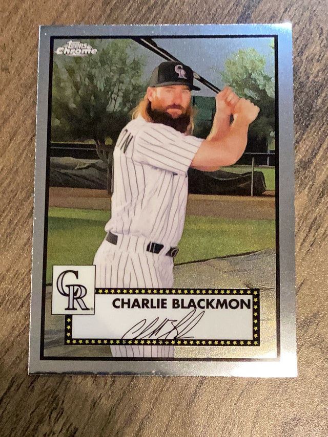 Charlie Blackmon Colorado Rockies MLB 2021 Topps Chrome Platinum Anniversary 195 