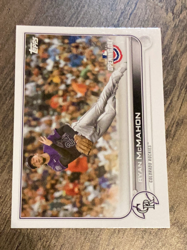 Ryan McMahon Colorado Rockies MLB 2022 Topps Opening Day 169 