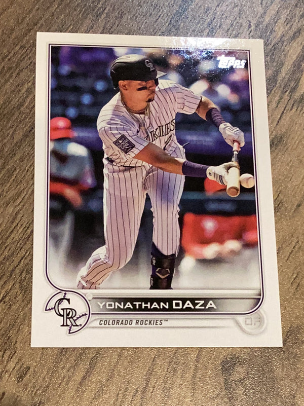 Yonathan Daza Colorado Rockies MLB 2022 Topps 335 