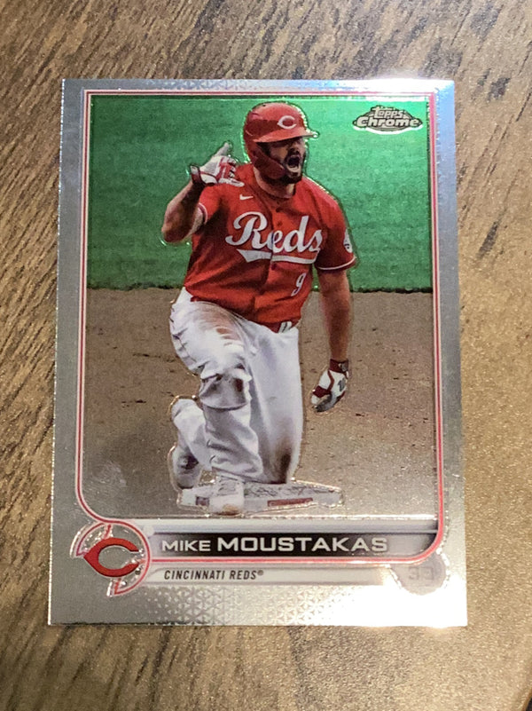 Mike Moustakas Cincinnati Reds MLB 2022 Topps Chrome 56 