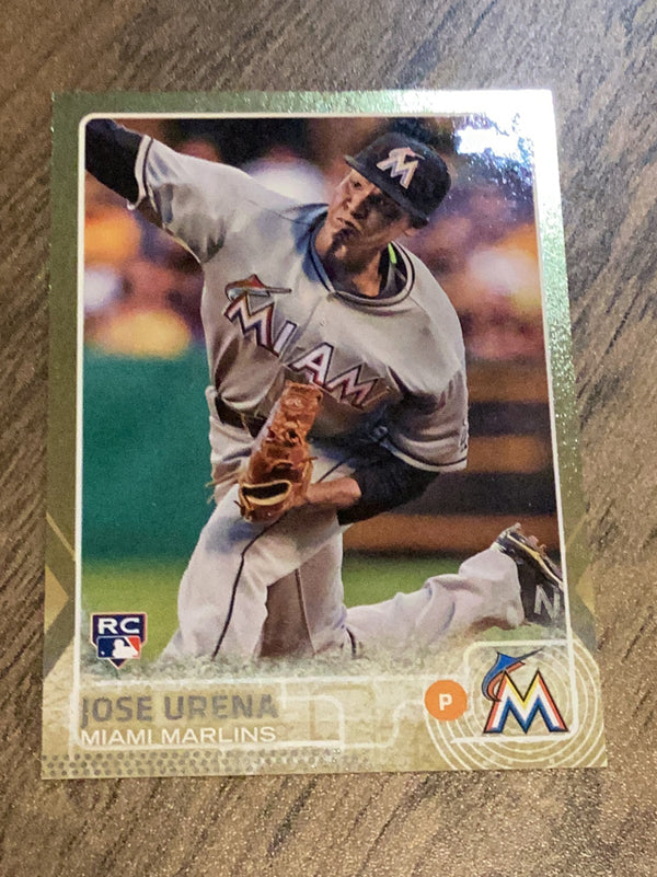Jose Urena Miami Marlins MLB 2015 Topps Update US313 RC