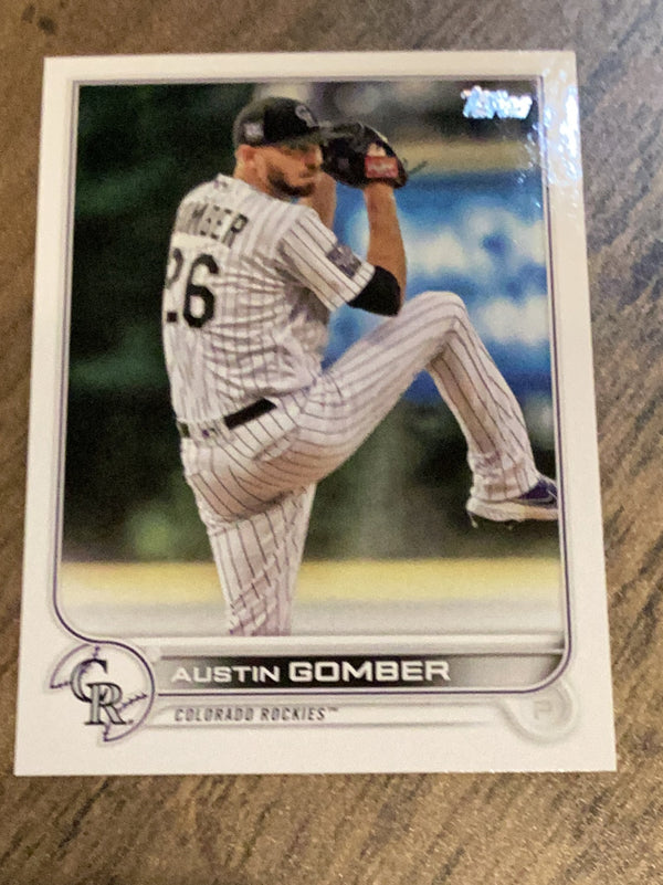 Austin Gomber Colorado Rockies MLB 2022 Topps 461 
