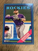 Brendan Rodgers Colorado Rockies MLB 2023 Topps: 1988 Topps Baseball 35th Anniversary Blue (Series One) T88-40 PR600